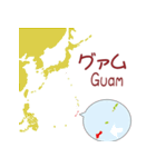 アメリカの地図2（個別スタンプ：27）