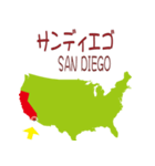 アメリカの地図2（個別スタンプ：30）