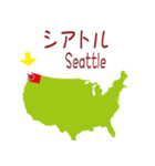 アメリカの地図2（個別スタンプ：32）