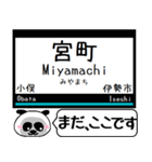 山田線 鳥羽線 志摩線 今まだこの駅だよ！（個別スタンプ：12）