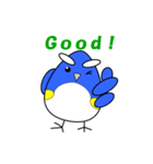 ルリビタキちゃん 秋（個別スタンプ：1）
