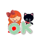 ねこ大好きみりこちゃん[日常会話]（個別スタンプ：15）