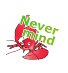 英語のザリガニちゃんスタンプ（個別スタンプ：39）