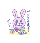 おしゃれなユメカワうさぎ（個別スタンプ：8）