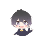 くろかみだんし2（個別スタンプ：1）