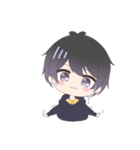 くろかみだんし2（個別スタンプ：3）
