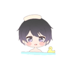 くろかみだんし2（個別スタンプ：15）