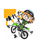 バイク乗り ヤエちゃん（個別スタンプ：14）