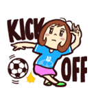 行け！OLのトン子【football】（個別スタンプ：35）