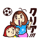 行け！OLのトン子【football】（個別スタンプ：40）