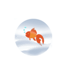 モモは魚が大好き（個別スタンプ：16）