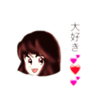 昭和な女の子スタンプ（個別スタンプ：2）