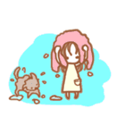 小さなおんなのこの世界。(文字なし)（個別スタンプ：3）