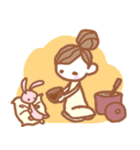 小さなおんなのこの世界。(文字なし)（個別スタンプ：4）