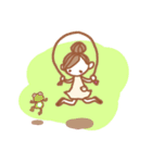 小さなおんなのこの世界。(文字なし)（個別スタンプ：5）