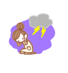 小さなおんなのこの世界。(文字なし)（個別スタンプ：9）