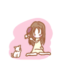 小さなおんなのこの世界。(文字なし)（個別スタンプ：10）