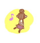 小さなおんなのこの世界。(文字なし)（個別スタンプ：11）