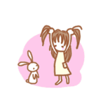 小さなおんなのこの世界。(文字なし)（個別スタンプ：12）