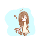 小さなおんなのこの世界。(文字なし)（個別スタンプ：15）