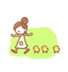小さなおんなのこの世界。(文字なし)（個別スタンプ：19）