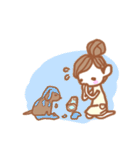 小さなおんなのこの世界。(文字なし)（個別スタンプ：25）