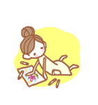 小さなおんなのこの世界。(文字なし)（個別スタンプ：26）