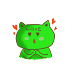 カエル猫 Frog cat（個別スタンプ：3）