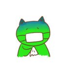 カエル猫 Frog cat（個別スタンプ：10）