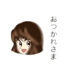 昭和な女の子スタンプ続編（個別スタンプ：1）