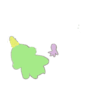 きょうりゅうと人（個別スタンプ：11）