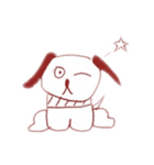 毎日ゆる〜く使える！ 犬。いぬ。dog。（個別スタンプ：1）