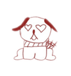毎日ゆる〜く使える！ 犬。いぬ。dog。（個別スタンプ：3）