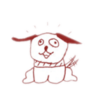 毎日ゆる〜く使える！ 犬。いぬ。dog。（個別スタンプ：4）