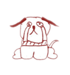 毎日ゆる〜く使える！ 犬。いぬ。dog。（個別スタンプ：7）