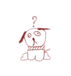 毎日ゆる〜く使える！ 犬。いぬ。dog。（個別スタンプ：9）