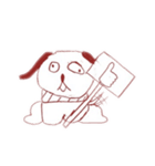 毎日ゆる〜く使える！ 犬。いぬ。dog。（個別スタンプ：25）