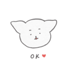 ふわふわいぬ / あいさつ（個別スタンプ：6）