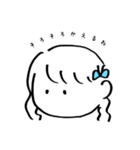 ちょうちょと女の子（個別スタンプ：5）