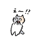 ふわふわ猫ひまわりのゆるいスタンプ（個別スタンプ：6）