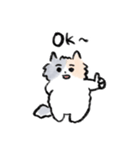 ふわふわ猫ひまわりのゆるいスタンプ（個別スタンプ：7）