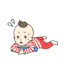 頑張るベビーとママのスタンプ（個別スタンプ：3）
