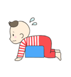 頑張るベビーとママのスタンプ（個別スタンプ：4）