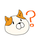 簡単に動物の返事ができるスタンプです。（個別スタンプ：4）
