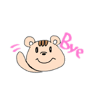 簡単に動物の返事ができるスタンプです。（個別スタンプ：8）