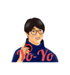 日常使いのレトロなメガネの斉藤さん（個別スタンプ：29）