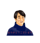 日常使いのレトロなメガネの斉藤さん（個別スタンプ：34）