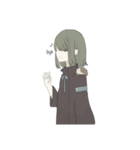 一人と二匹（個別スタンプ：2）