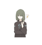 一人と二匹（個別スタンプ：11）