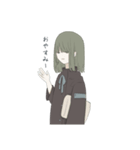 一人と二匹（個別スタンプ：14）